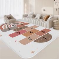 Alfombra De Entrada Con Estampado De Hopscotch De Dibujos Animados Lavable Antideslizante Para Sala De Estar Cocina Y Toilette - details 11