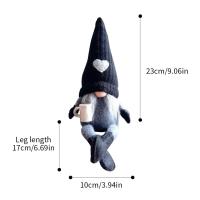 Muñeco De Terciopelo Sin Caras Gnomos Del Café Decoración Navideña Para Casa Muñeco De Knit Gnomos Del Café Ornamento De Feria Moderno Para Dormitorio Y Cocina - details 15