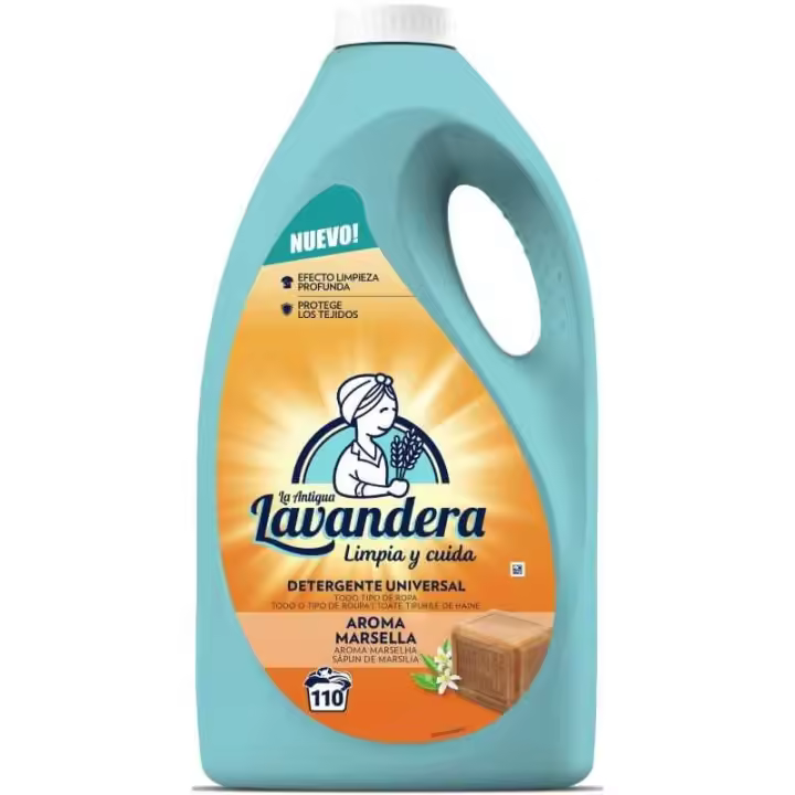 Lavandera- Detergente Líquido Marsella 110 Lavados 4.950L - 1