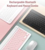 Teclado inalámbrico Universal con Bluetooth, Ratón para iPad, tabletas, portátiles, teléfonos inteligentes con Cable USB - details 1