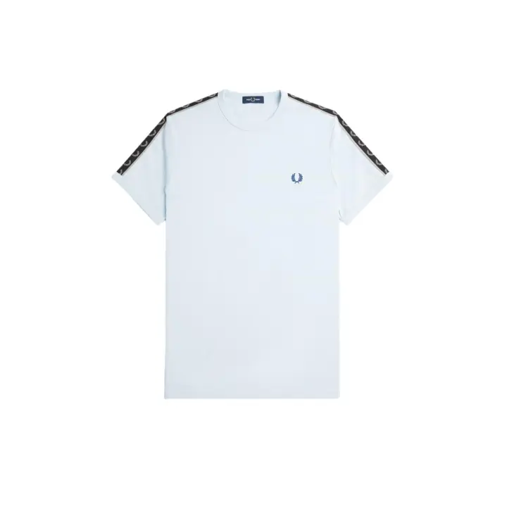 Fred Perry Taped Ringer T-Shirt Light Ice / Warm Grey - 1