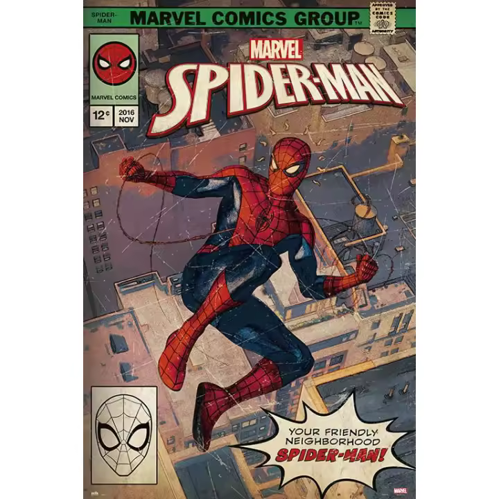 Poster marvel spiderman portada comic - 1