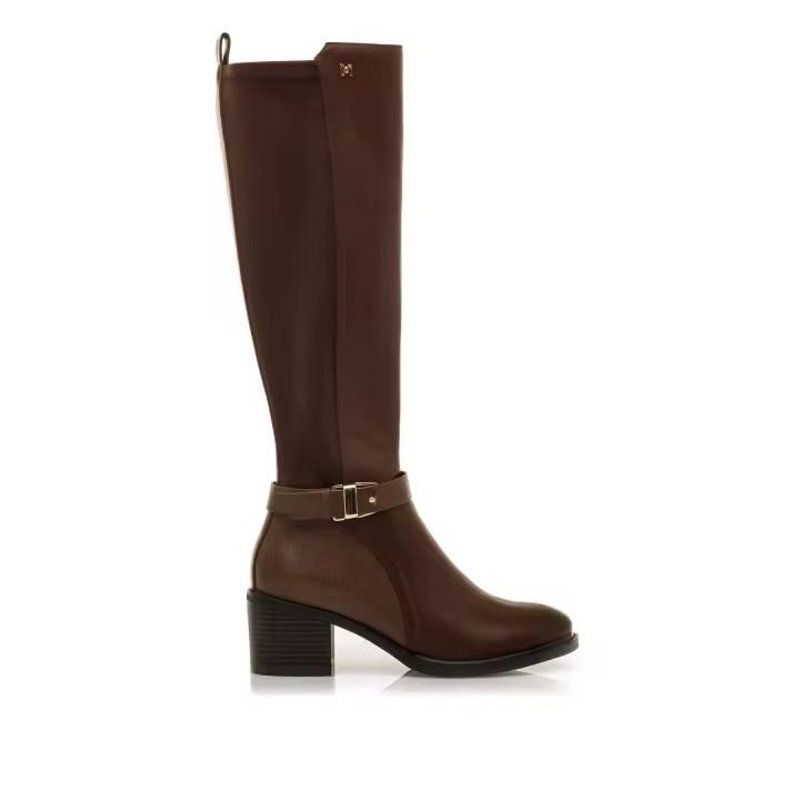 MARIAMARE botas de tacón mujer 63601 marron con cierre cremallera y tipo de puntera redonda - 1