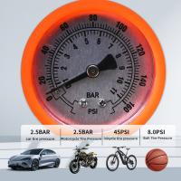 Bomba De Bicicleta 160PSI Con Medidor De Presión Adaptador De Valvulas Schrader Presta Bomba De Aire De Alta Presión Para Mano Y Pies - details 5