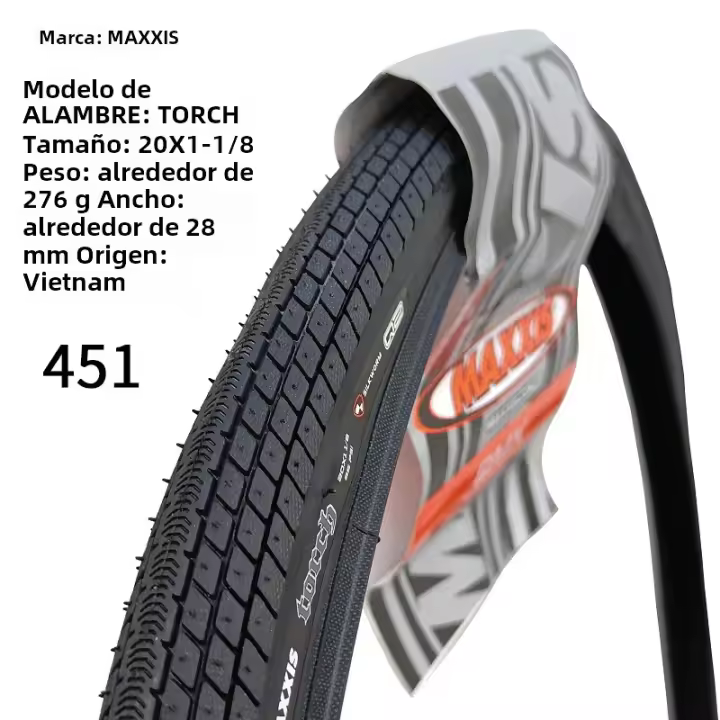 Pneumático De Bicicleta De Acrobacia MAXXIS TORCH Con Tecnología De Doble Goma Y SilkShield Resistencia Al Desgaste Baja Y Ligero - 1