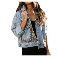 Chaqueta Vaquera con diseño de estampado de Leopard, adecuada para comprar en casa, Vacaciones, Viajes - details 1