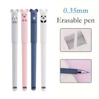 Bolígrafo De Gel Creativo De Gato Oso Animal Borrable 0.5mm Tinta Azul/Negra Suministros Escolares Y De Oficina Con Recarga Y Eraser Mágico - details 1