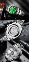 Reloj Mecánico TEVISE De Alta Calidad Para Hombres Resistente Al Agua De Acero Inoxidable Lujo Business Y Moda Pantalla De Numeración Romana Luminosa Y Con Exhibición De Semana - details 7