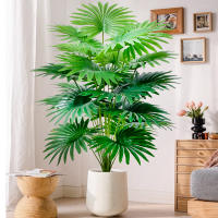 Planta Artificial De Palmera Tropical Grande De Hoja De Ventilador 55-105cm Decoración Para Oficina Y Hogar Ideal Para Vacaciones - details 4