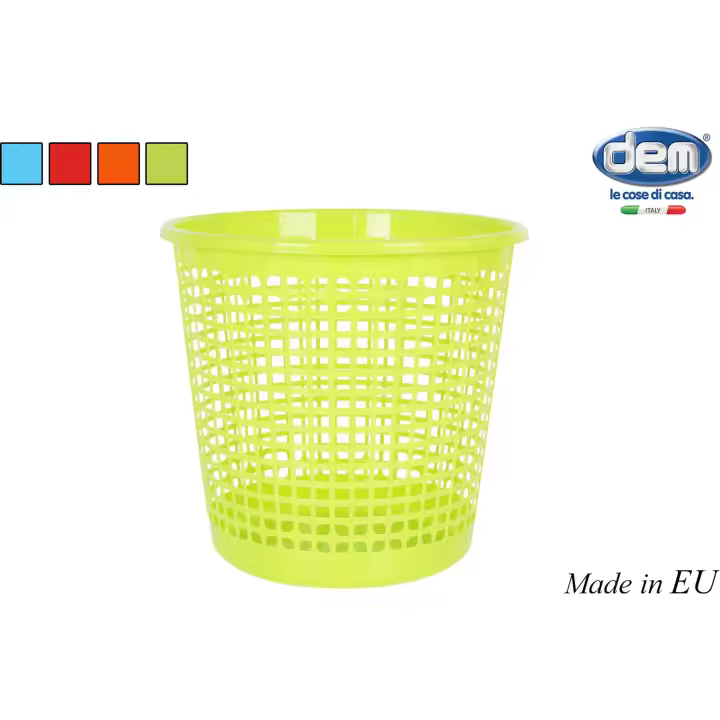 Dem - PAPELERA 27X25.5CM OFFICE (COLORES SURTIDOS) - Diseño Elegante y Funcional - Con Tapa y Pedal - 1