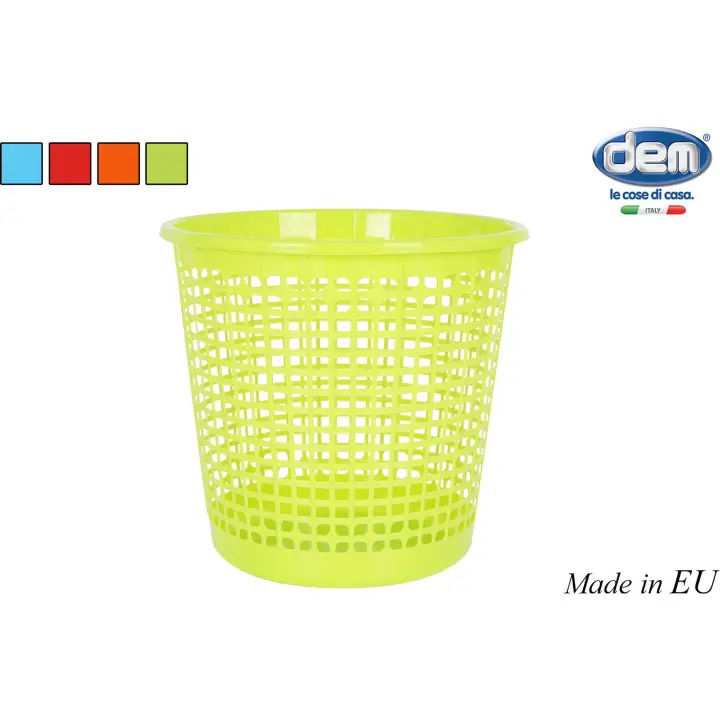 Dem - PAPELERA 27X25.5CM OFFICE (COLORES SURTIDOS) - Diseño Elegante y Funcional - Con Tapa y Pedal - 1