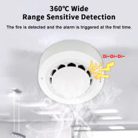 Detector De Fuma Tuya WiFi Alarma De Incendio Protección Hogar Seguridad Síntomas De Fuma 80dB Combinación De Alarma De Incendio Para Casas Y Líquidos - details 3