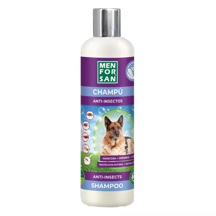 Menforsan  Champu anti insectos para perros 300ml - 1