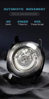 Reloj De Pulsera Automático SEAKOSS GMT Para Hombres Resistente Al Agua 10ATM Movimiento Original 1963 2557 Luminoso Con Calendario Cristal De Zafiro - details 4