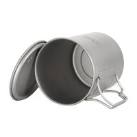 Tomshoo Taza De Camping De Titanio 750ml Duradera Para Exteriores Utensilios De Turismo Y Picnic Equipo De Camping - details 6