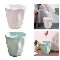 Cesta De Papel Poubelle Redonda Para Oficina Cocina Baño Toilette Hogar Recipiente De Basura De Plástico PP Estilo Creativo Ligero Decoración Para Casa Y RV - details 2