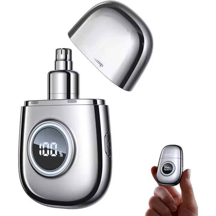 Recortador de pelo de Nariz para hombre, eliminador de Vello de Nariz with Motor de 10.000 RPM, Batería recargable de 400 mAh - 1