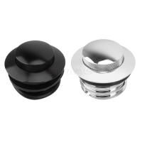 Tapa De Tanque De Aceite Y Gasolina Negra De Cromo Para Motocicleta CNC De Aluminio Pop-Up Para Harley Sportster XL883 XL1200 Dyna FXD Softail Fat Boy CVO - details 2
