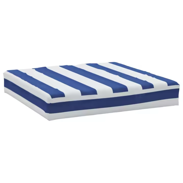 vidaXL Cojines para palés 2 piezas tela Oxford azul y blanco a rayas - 1