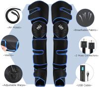 Masajeador De Piernas Con Presión De Aire Para Relajación Muscular Y Drains Líquidos 360° Promueve La Circulación Sanguínea - details 19