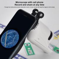 Microscopio de bolsillo para niños, mini microscopio portátil de mano, microscopio para niños con luz LED 60X-120X - details 1