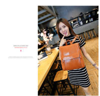Nueva Mochila Para Mujer Retro Suave Estilo Universitario Mini Mochila De Moda De Guangdong Material PU Con Lining Orgánico - details 2