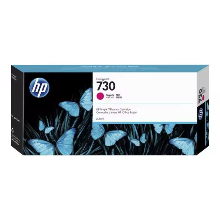 Hp 730 magenta cartucho de tinta original - p2v69a - 1