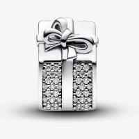 Pandora Charm de Colgante en Plata de Lei Caja Brilliant Gift 793603C01,Incluye Caja Original - details 0
