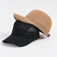 Sombrero De Béisbol De Paja Transpirable Para Hombres Y Mujeres Verano Sombreros De Sol Ajustables De Color Sólido Accesorios De Playa Protección UV - details 11