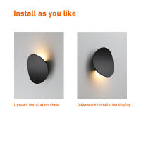 Lámpara De Pared LED Moderna Para Interior Y Exterior Impermeable Creativa Para Decoración De Jardín Y Patio Fuente De Alimentación AC90-260V - details 2