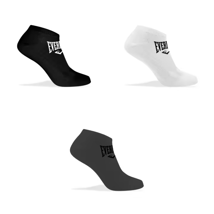Pack 3 Pares Calcetines Deporte Cortos Everlast - 1