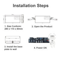 Controlador De Válvula Eléctrica 8 Canales Para Sistema De Calefacción Por Suelo Y Aire Acondicionado KKMOON - details 3