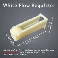 Regulador De Flujo De Tubo 5pcs Válvula De Control De Flujo De Agua Para Jardín Laboratorio DIY Regulador De Flujo Plástico - details 1