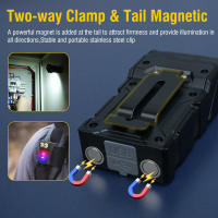 BORUiT EDCLinterna LED Recargable Tipo-C Con Clip Magnético Y Luz De Trabajo Rotación De 180 Grados Torcha Portátil Para Pesca Y Excursiones - details 4
