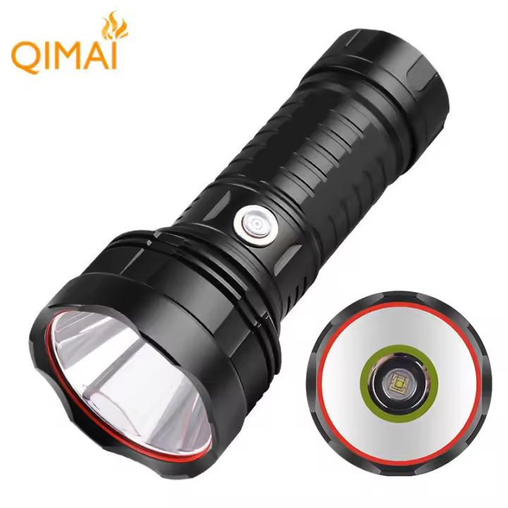 Linterna láser blanca ultrabrillante de 30 W con carga USB, foco fijo, luz potente para exteriores, linterna de largo alcance - 1