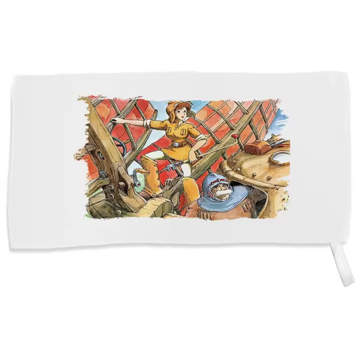 MERCHANDMANIA TOALLA PEQUEÑA ABSORBENTE mundo fantasia viento isekai pelicula suave personalizada con cinta elastica - 1