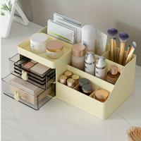 Caja De Mostrador Para Maquillaje Unisex Adulto Con 2 Cajones Gran Capacidad Montaje De Tensión Terminado En Plástico - details 4