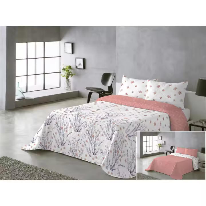 Colcha Bouti Reversible Modelo VALERIA –Colcha Ligera de Verano, Ropa de Cama Decorativa para Dormitorio – Disponible en Varias Medidas - 1