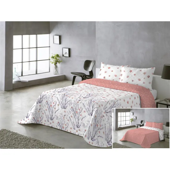 Colcha Bouti Reversible Modelo VALERIA –Colcha Ligera de Verano, Ropa de Cama Decorativa para Dormitorio – Disponible en Varias Medidas - 1