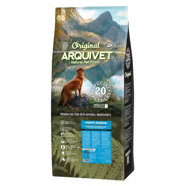 Arquivet-Original - Puppy Junior - Pienso para perros cachorros, jóvenes y madres gestantes o lactancia - Pollo y arroz - 20 kg - 1