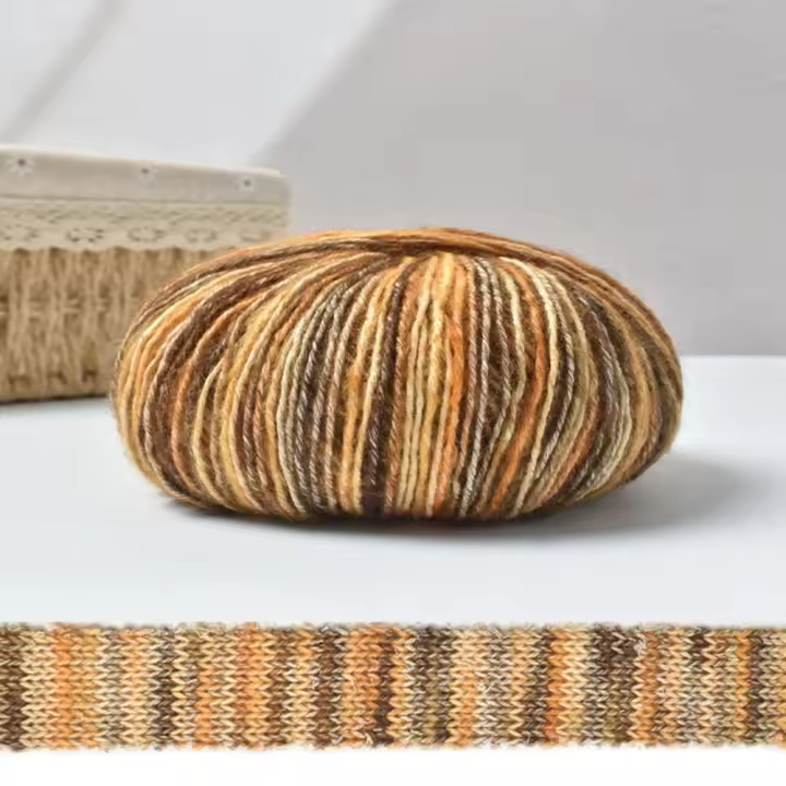 Hilo De Crochet Suave Para Invierno DIY Tejido a Mano Con Algodón Mohair Yarn Para Pasteles Ropa Gorro Cuello Largo - 1