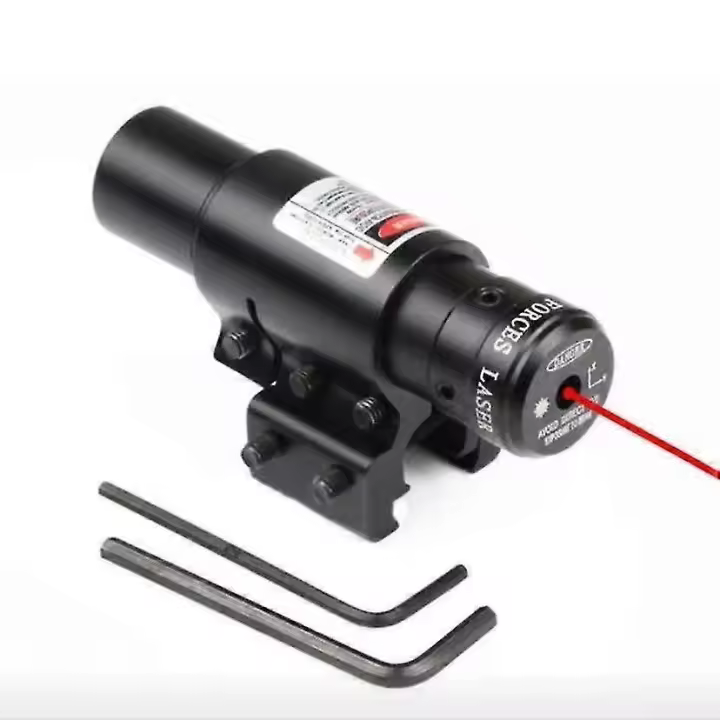 Mini láser infrarrojo con el objetivo hacia arriba, abajo, izquierda y derecha linterna láser ajustable lente de alta transmitancia maestro pluma instrumento (luz roja + 11 y 22m - 1