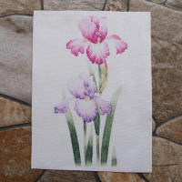 1pc Tela De Algodón Tejida a Mano Con Pintura Al Acuarela Flor DIY Decorativa Y Patchwork Tela Tejida a Mano Antideslizante Para Manualidades - details 5