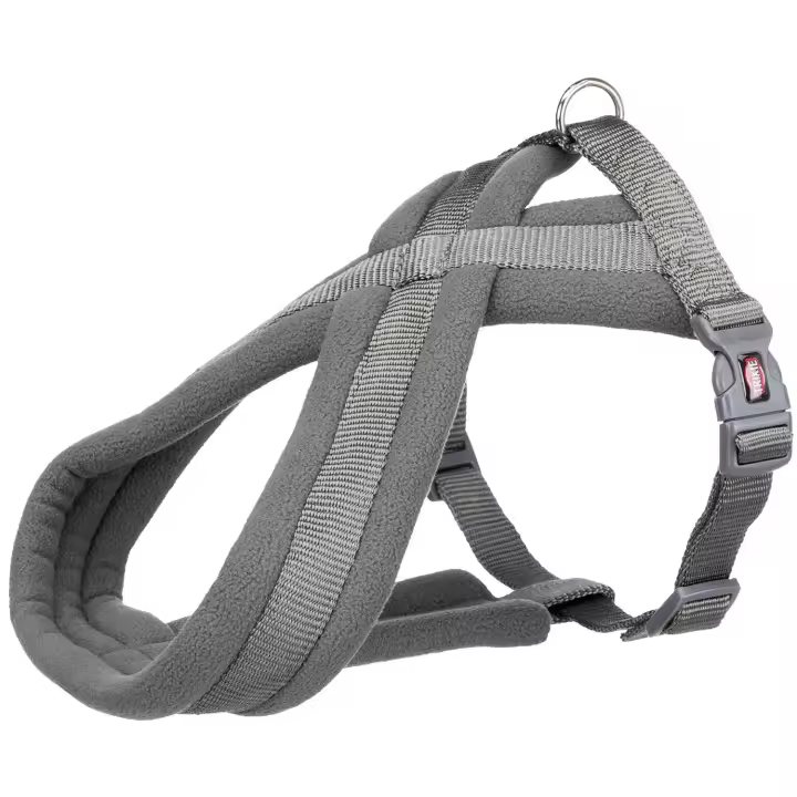 TRIXIE Arnés Confort NEWPremium. M–L.50–90cm/25mm.Grafito - 1