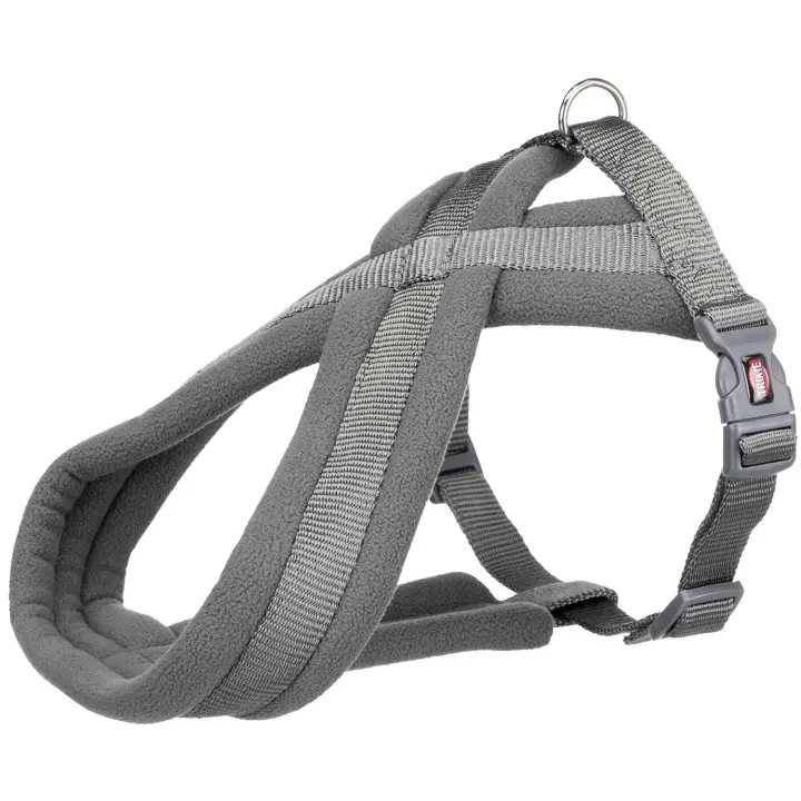 TRIXIE Arnés Confort NEWPremium. M–L.50–90cm/25mm.Grafito - 1