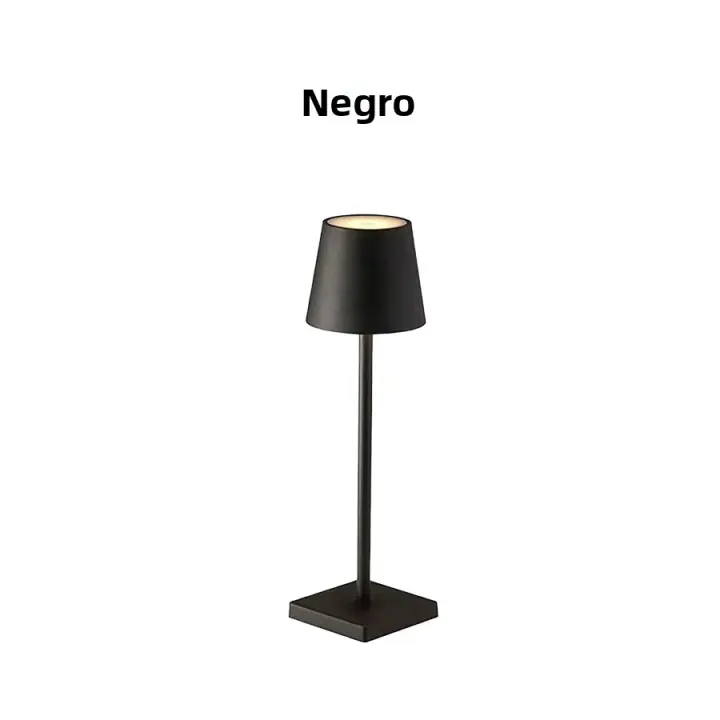 Lámpara De Mesa Recargable Sin Cable LED Luz Nocturna Para Dormitorio Y Barra De Club 3 Niveles De Iluminación Dimmer Decoración De Habitación Y Hotel Luz Ambiente Moderna Con Batería Incluida - 1