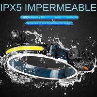 Linterna Frontal LED XPG+COB Con Batería Integrada Multi-función Recargable Por USB 6 Modos Torcha Frontal Para Camping Y Actividades Al Aire Libre - details 10