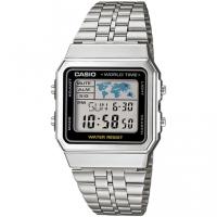 Casio A500wa-1df Collection Reloj Digital Multifunción Unisex Plateado - details 0