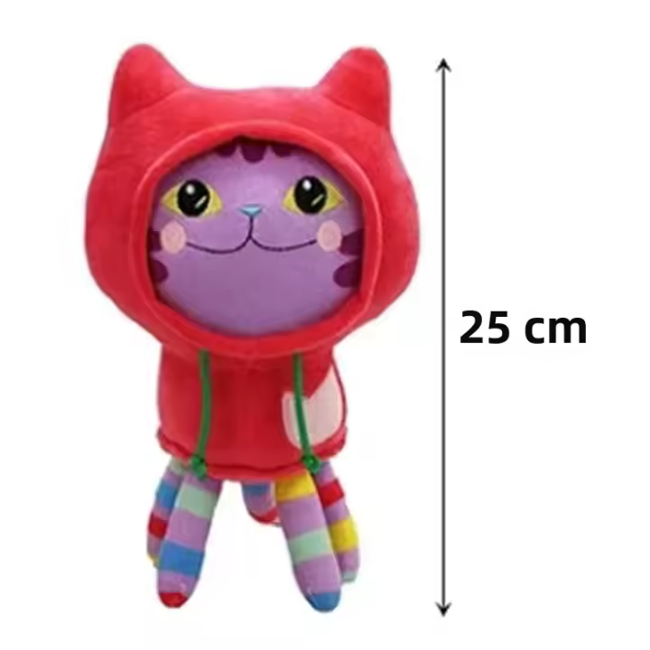 Muñeca De Peluche Gabby Casa De Muñecas Dibujos Animados Gato Sonriente Juguete Para Niñas Regalos De Cumpleaños Animal De Peluche - 1