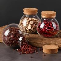 Juego De Conserva De Vidrio Redondo De 500ml Con Tapa De Tuerca Ecológica Para Café Té Especias Organizadores De Cocina - details 2